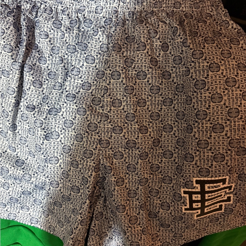 Eric Emanuel Monochrome Patterned Athletic Shorts